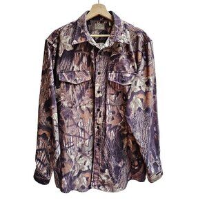 L.L.Bean Men's Camouflage Button-Up Shirt, Long Sleeves, Size Large